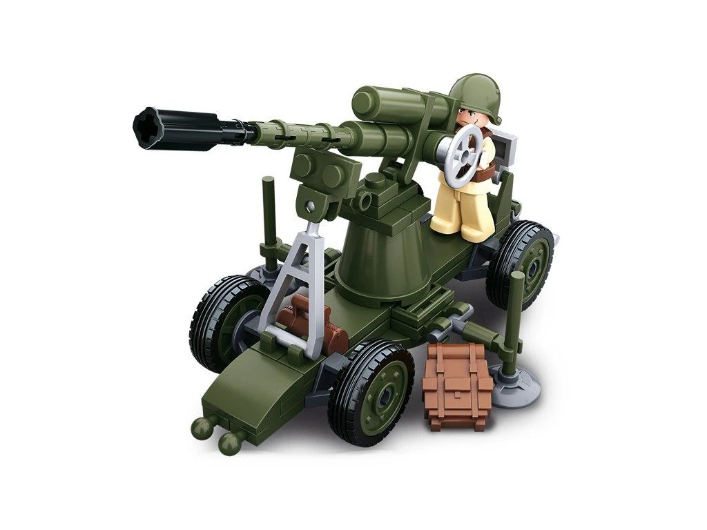 Sluban Army WWII M38-B0678C Protiletadlové dělo