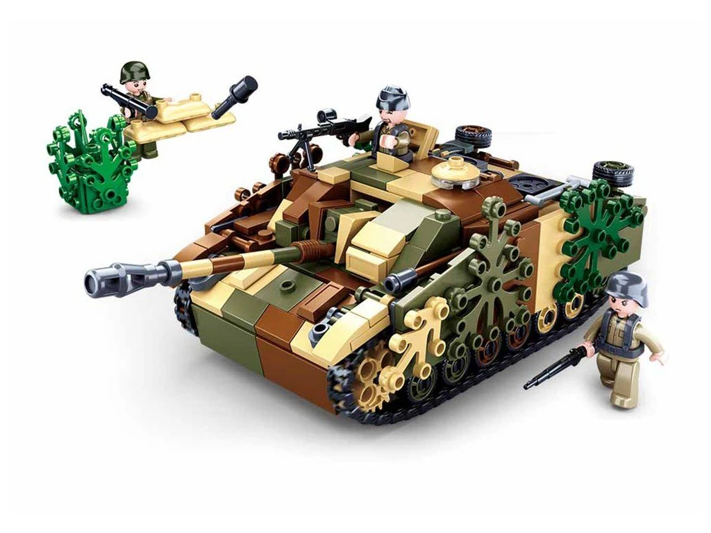 Sluban Army WWII M38-B0858 Maskovaný obrněný tank