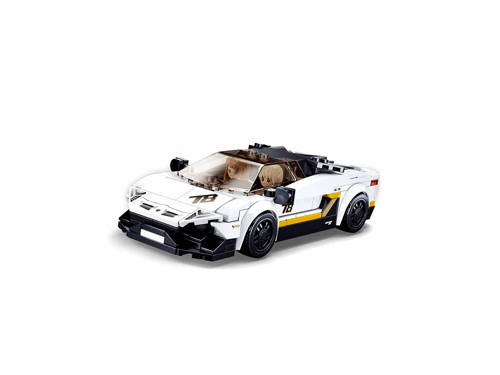 Sluban ModelBricks M38-B0957 Bílý italský sporťák