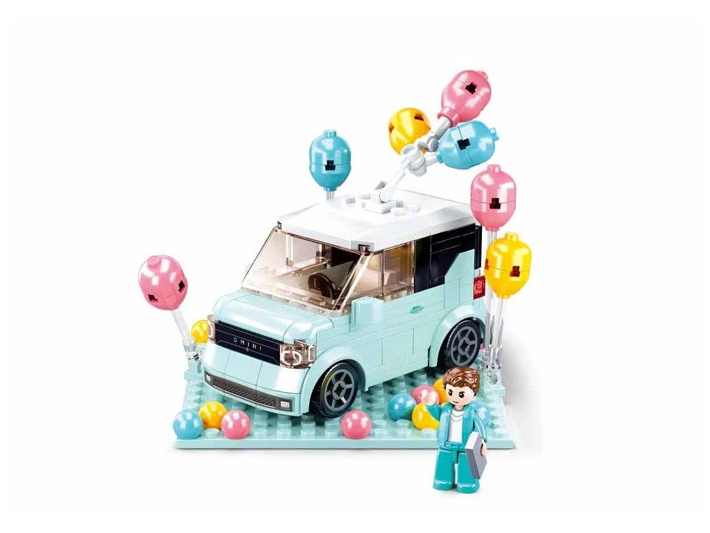 Sluban Mini Handcraft M38-B1087 Modrý automobil MiniQ