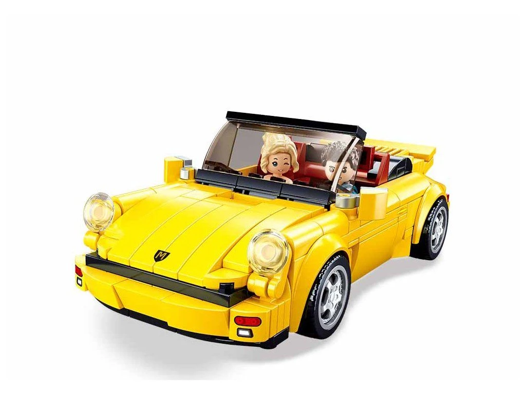 Sluban ModelBricks M38-B1097 Žlutý německý sportovní automobil