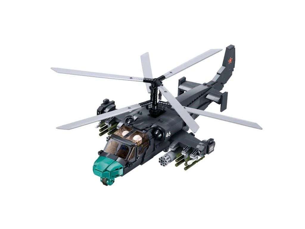 Sluban ModelBricks M38-B1138 Bitevní vrtulník Ka-52S v měřítku 1:35