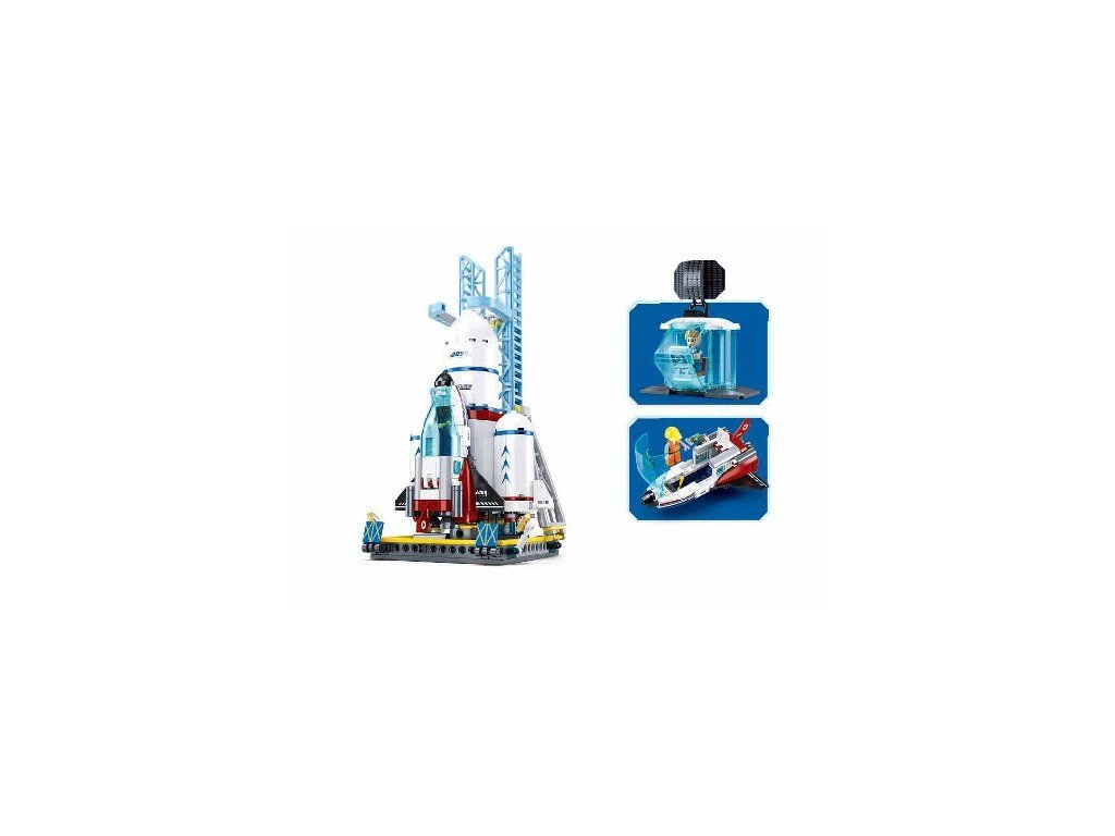 Sluban Space M38-B1199 Vesmírná raketa se startovací věží