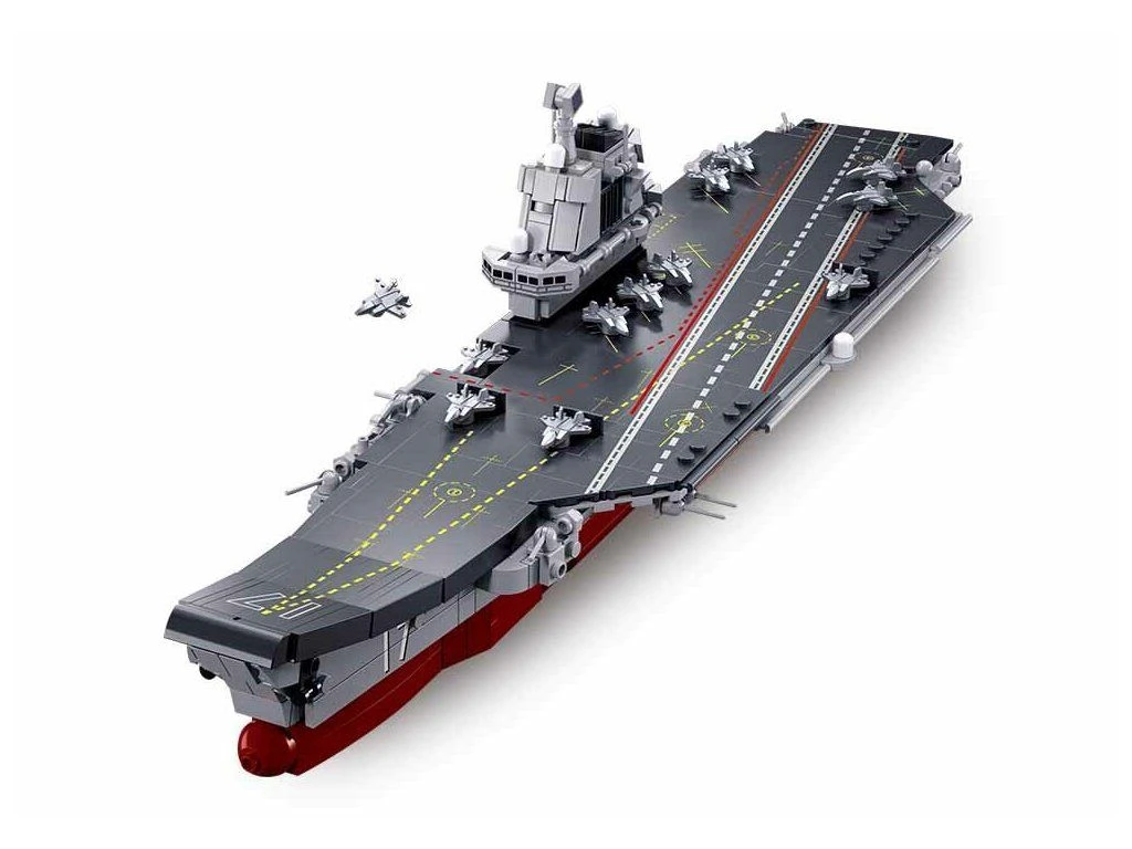 Sluban ModelBricks M38-B1210 Letadlová loď Shandong v měřítku 1:700