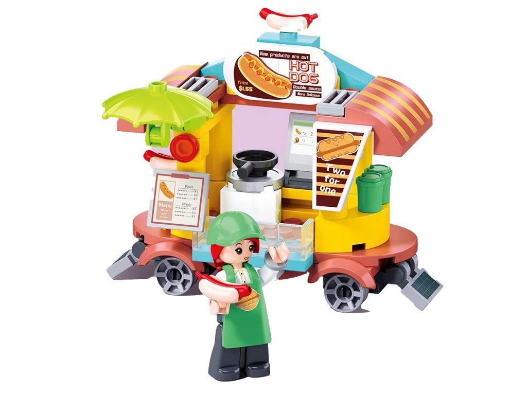 Sluban Metropolis M38-B1329A Pojízdný stánek s hot dogy