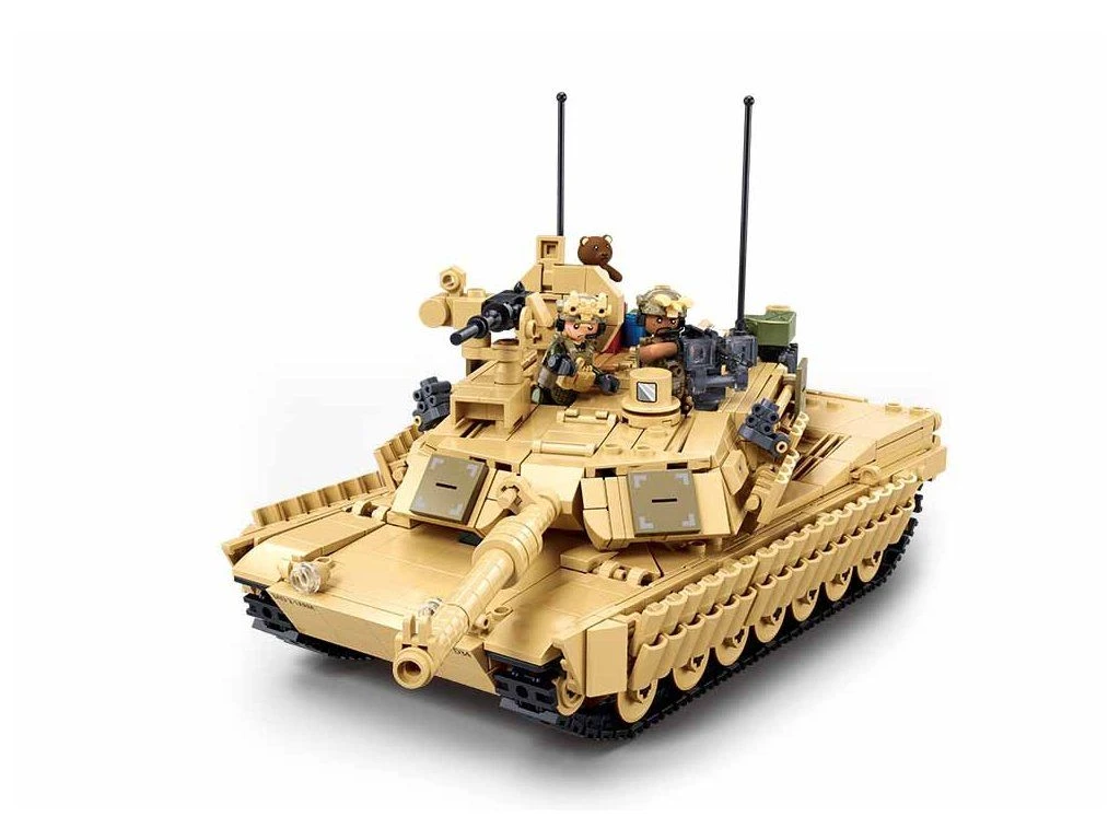 Sluban ModelBricks M38-B1365 Hlavní bojový tank M1A2 TUSK2S v měřítku 1:44