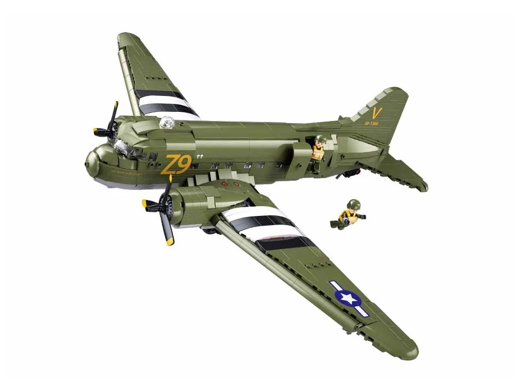 Sluban ModelBricks M38-B1366 Transportní letoun C-47S Skytrain v měřítku 1:44