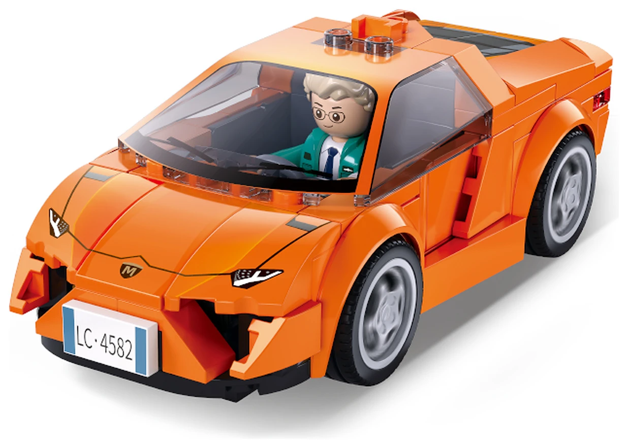 Sluban Metropolis M38-B1505A Oranžový sportovní automobil