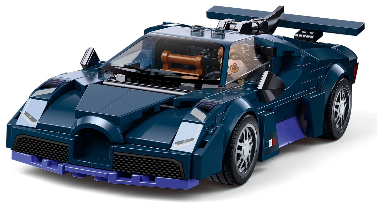 Sluban ModelBricks M38-B1508 Modrý sportovní automobil v měřítku 1:32