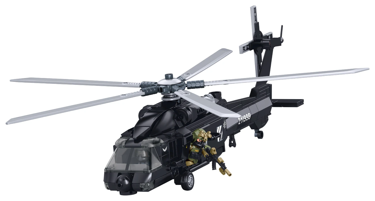 Sluban Army M38-B1595 Víceúčelový vrtulník Z-20S v měřítku 1:44