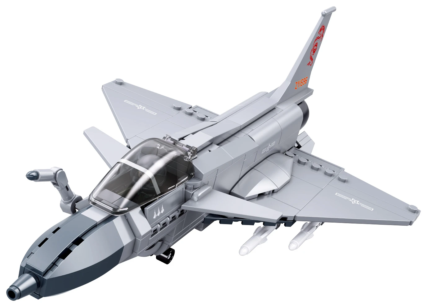 Sluban Army M38-B1596 Víceúčelový stíhací letoun J-10CS v měřítku 1:55