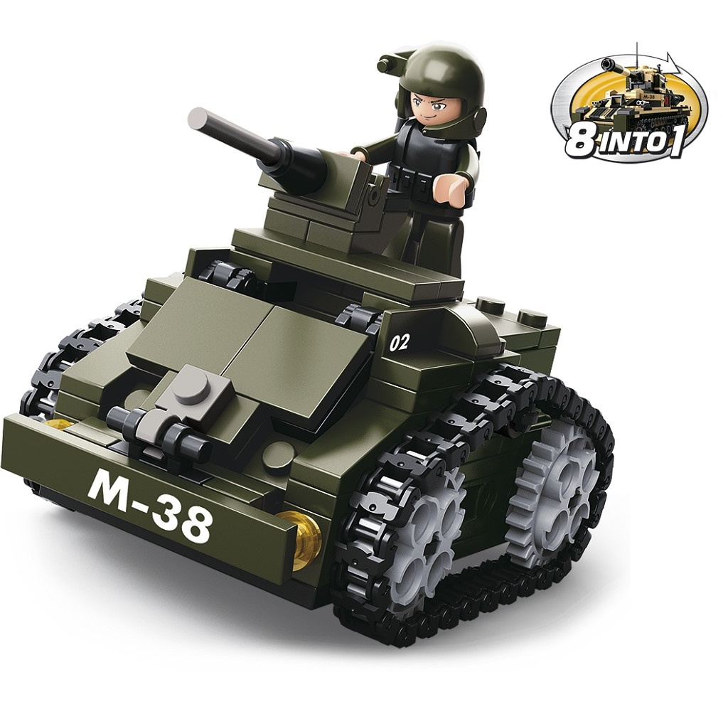 Sluban Army 8v1 M38-B0587C Mașină blindată