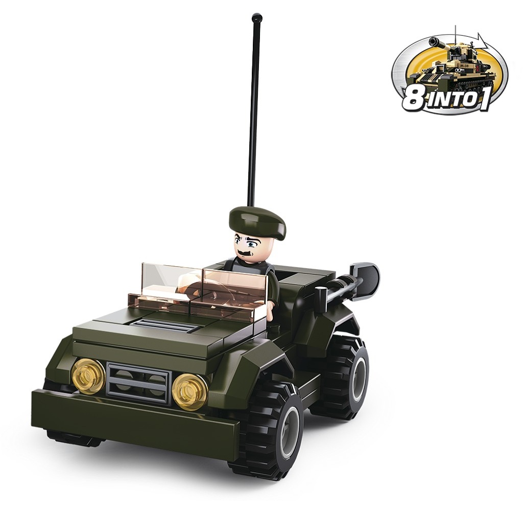 Sluban Army 8v1 M38-B0587F Jeep