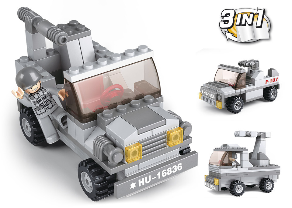 Sluban Army M38-B0537C Lansator de rachete, 3...in-1