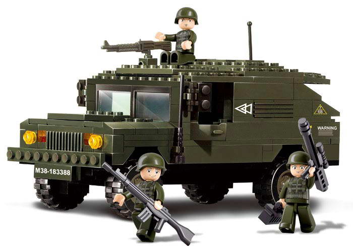 Sluban Army M38-B9900 Vehicul rutier de tip Hummer