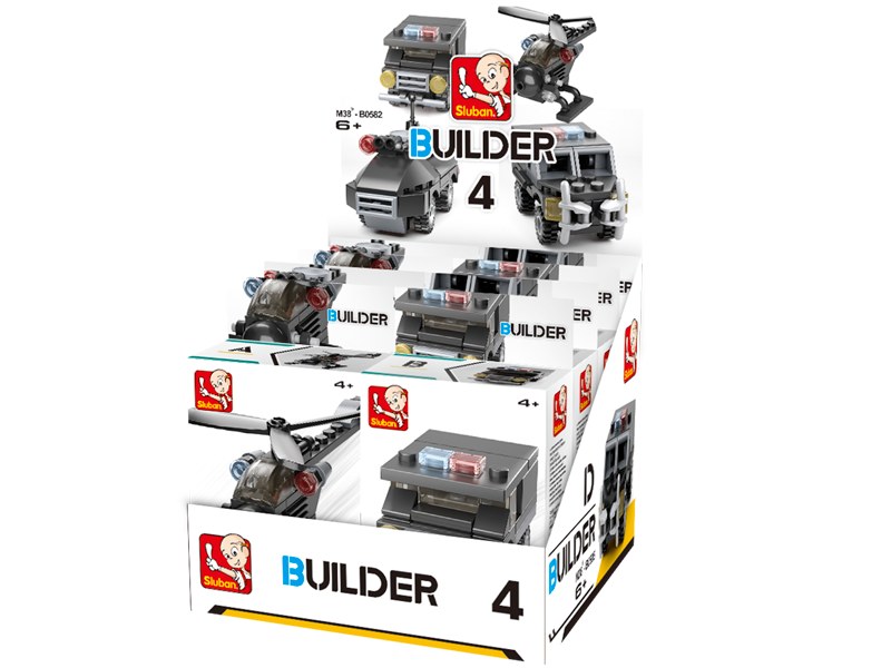 Sluban Builder M38-B0595 Poliţia - 4 modele / 8 seturi