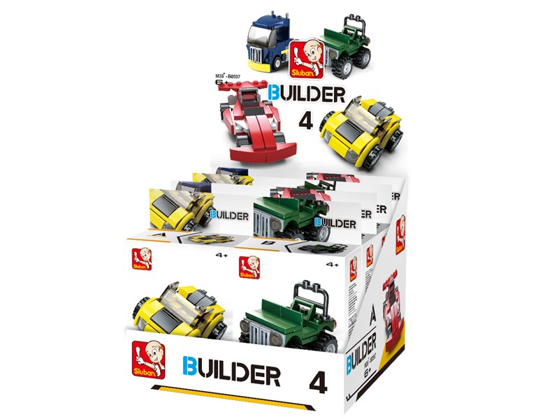 Sluban Builder M38-B0597 Vehicule - 4 modele / 8 seturi