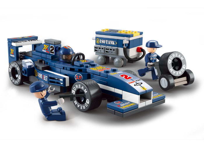 Sluban Racing Team M38-B0351 Blue mini Formula masina de curse