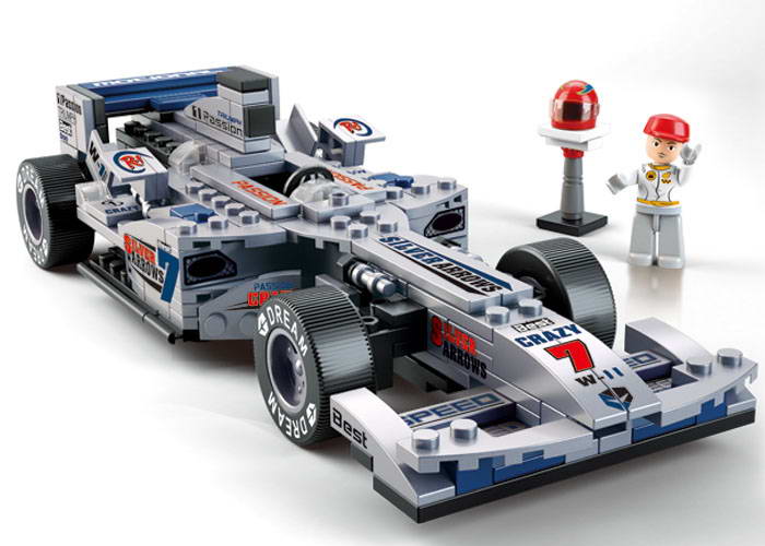 Sluban Racing Team M38-B0352 Silver Formula masina de curse
