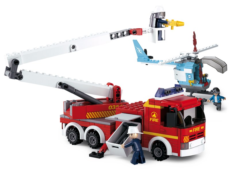 Sluban Hasiči M38-B0627 Platformă aeriană telescopică cu elicopter