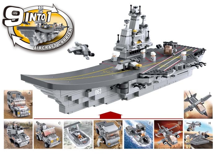 Sluban Lodě M38-B0537 Portavion, 9 în 1