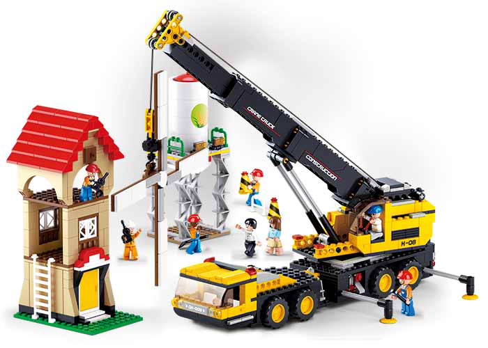 Sluban Town M38-B0553 Macara telescopica cu moara si siloz