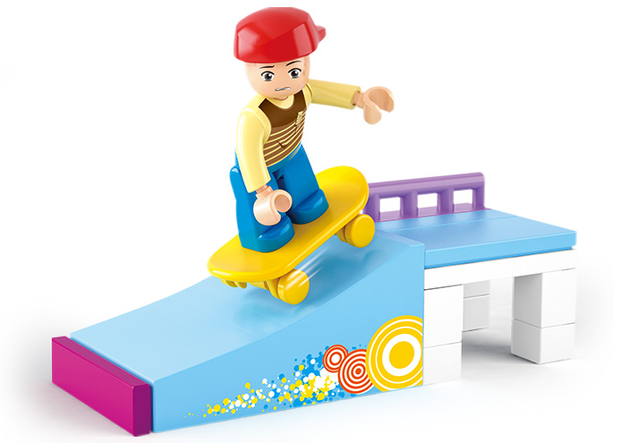 Sluban Girls Dream M38-B0512 Skateboarder