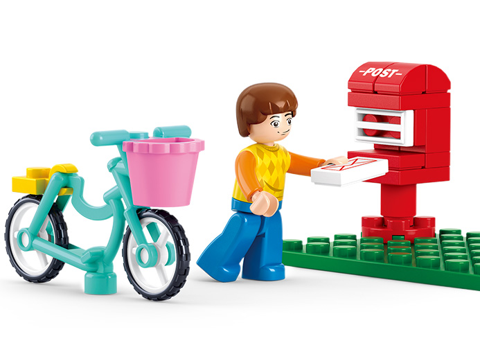 Sluban Girls Dream M38-B0516 Poştaş pe bicicletă.