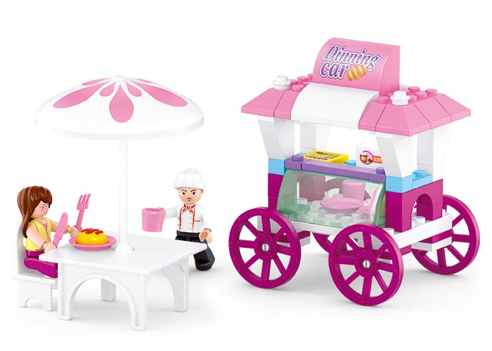 Sluban Girls Dream M38-B0522 Stand de alimente mobile cu masă